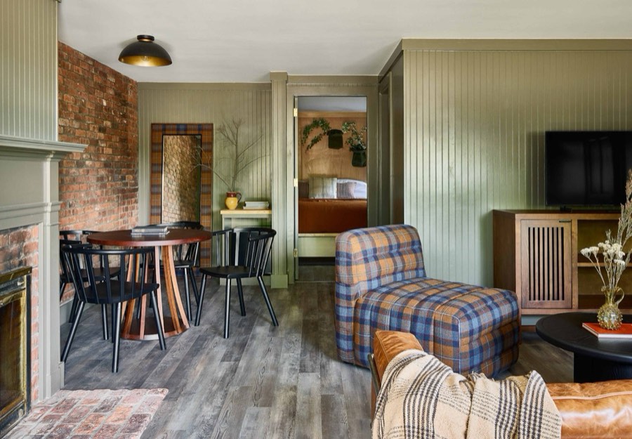 King Suite com lareira e sala de jantar
